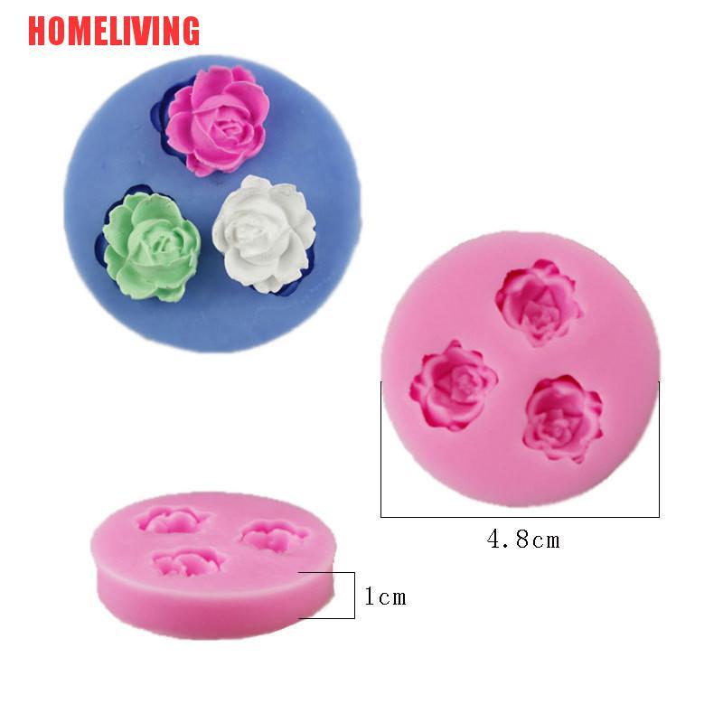 Khuôn silicone Tạo Hình Hoa Hồng 3d Trang Trí Bánh
