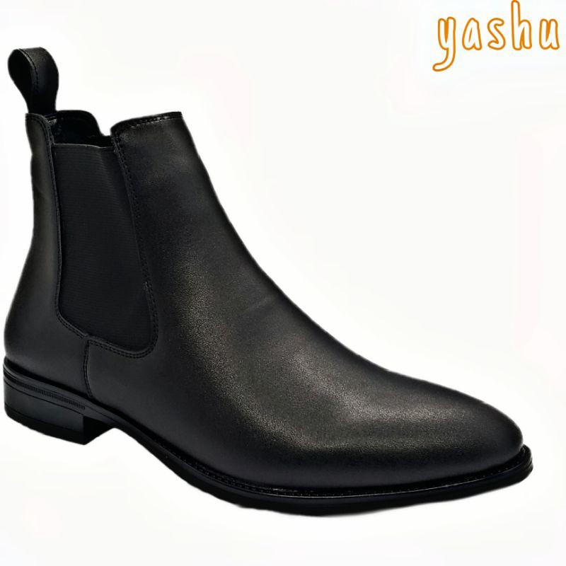 Chelsea boot classic giầy lịch sự da pu đế cao su 4cm 