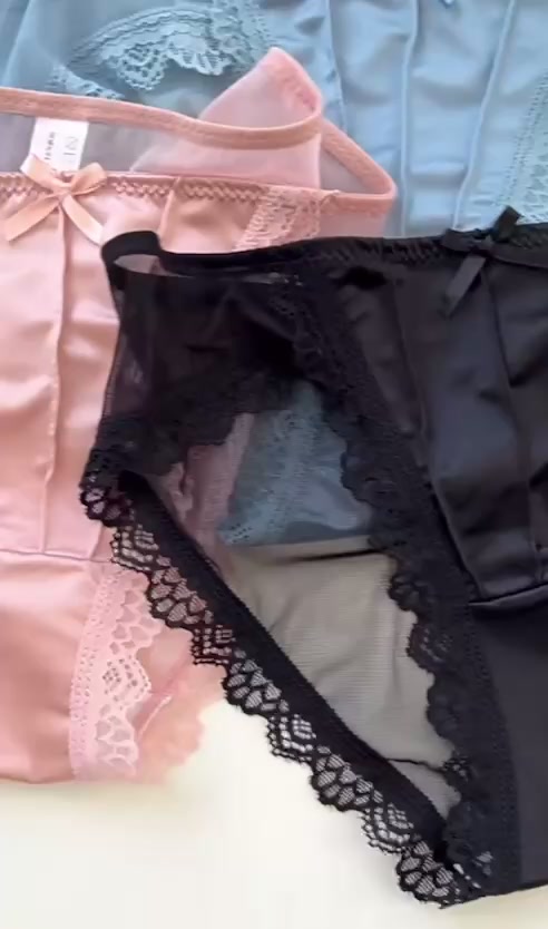 Quần Lót Nữ Su Ren Lưới Phối Lụa Sexy Họa Nơ Gợi Cảm Quyến Rũ 1019 Mới | BigBuy360 - bigbuy360.vn