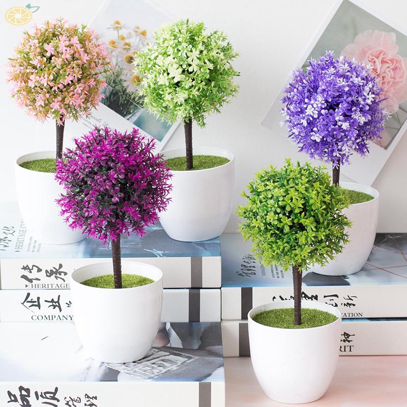 Artificial bonsai Room Home Garden Display Topiary Plastic Plant Indoor Outdoor Cabinets Simulated Accessories