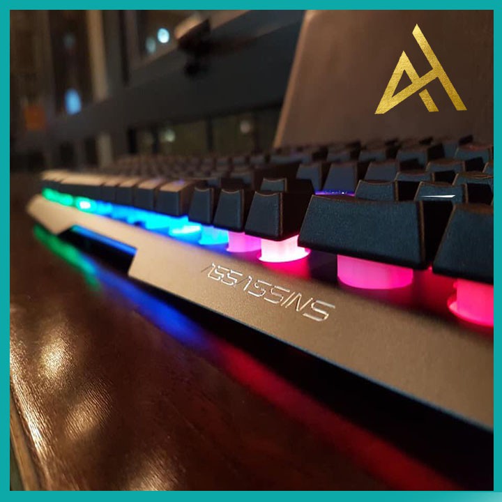 Bàn Phím Cơ Gaming Keycap Xuyên Led Đổi Màu ASSASSINS AK8000 Bàn Phím Máy Tính Laptop Có Dây Keyboard Chơi Game