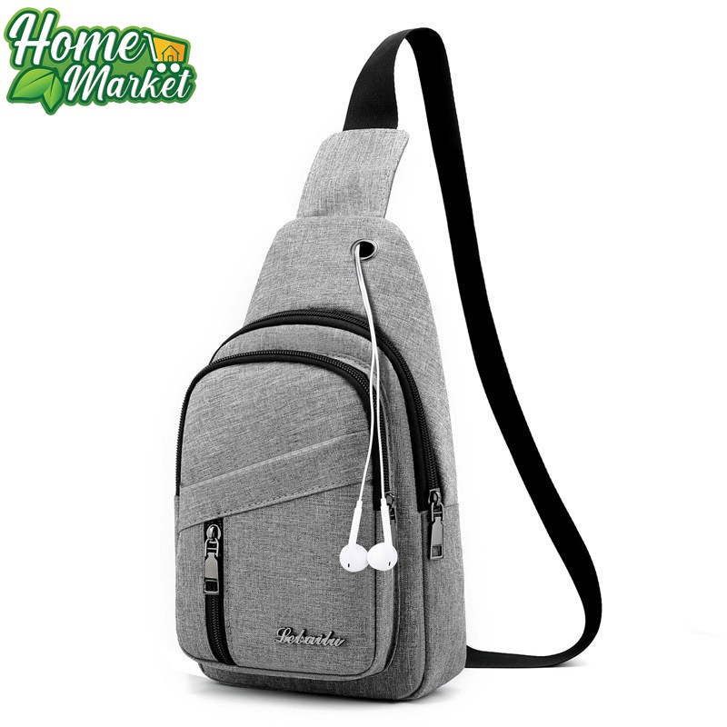 (Hàng Hot ) Túi đeo chéo nam phong cách thời trang Hàn Quốc tích hợp lỗ tai nghe TC126 | BigBuy360 - bigbuy360.vn