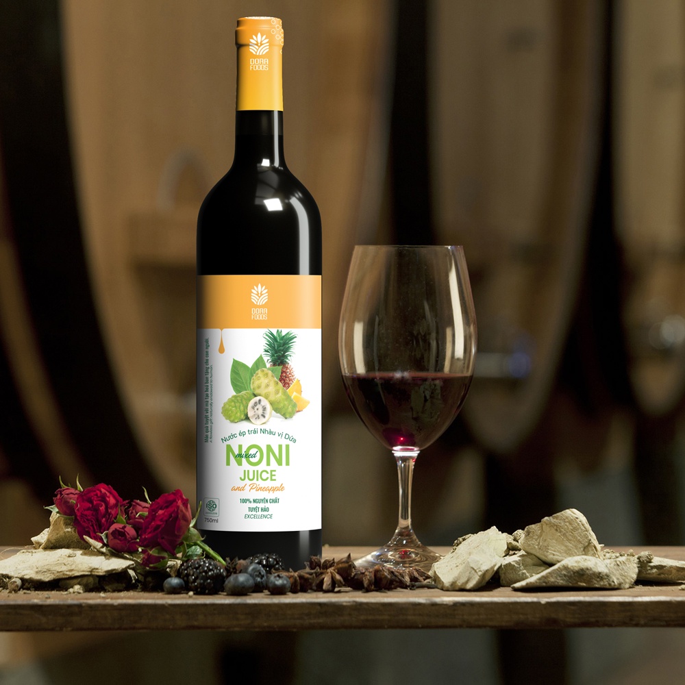 Nước ép noni juice kết hợp với Dứa