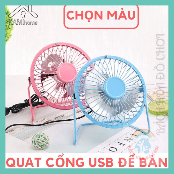 Quạt để bàn 💖𝑭𝑹𝑬𝑬𝑺𝑯𝑰𝑷💖 Cắm nguồn trực tiếp qua Cổng USB