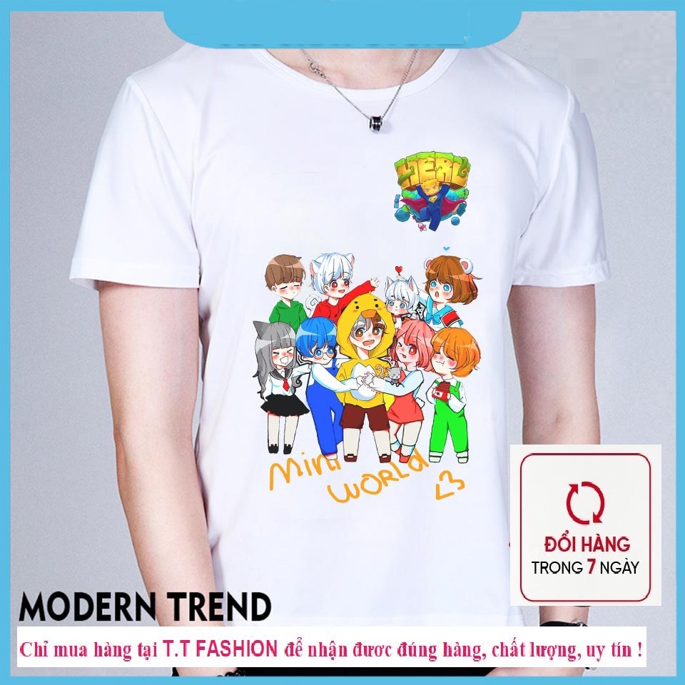 Áo Hero Team Toàn Thành Viên Siêu Đẹp | Áo Thun Mini World Hero Team Bé Trai | Bé Gái Mẫu Mới