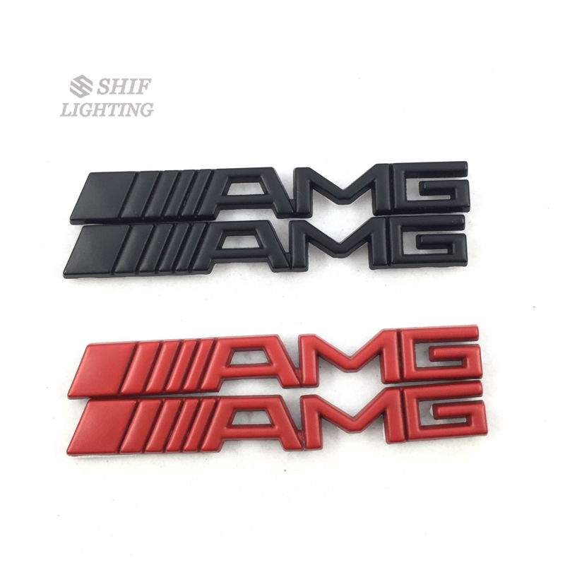 Nhãn dán trang trí xe hơi hình Logo chữ AMG bằng kim loại đẹp mắt cho Mercedes Benz