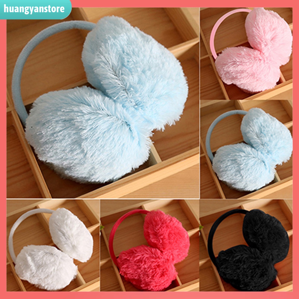 HY| Bông chụp tai giữ ấm mùa đông màu trơn