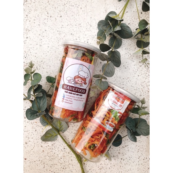 Mực sốt Tomyum 250gr đồ ăn vặt HabeFood siêu ngon | BigBuy360 - bigbuy360.vn