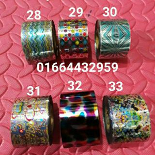 Phoi màu dán hình trang trí móng nail