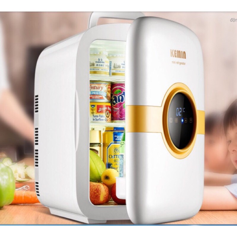 Tủ lạnh mini kemin 22l hiển thị nhiệt