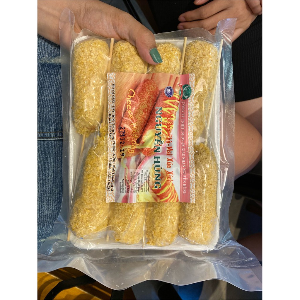 Combo 16 cây Hotdog xúc xích phô mai kéo sợi (chỉ giao sài gòn)
