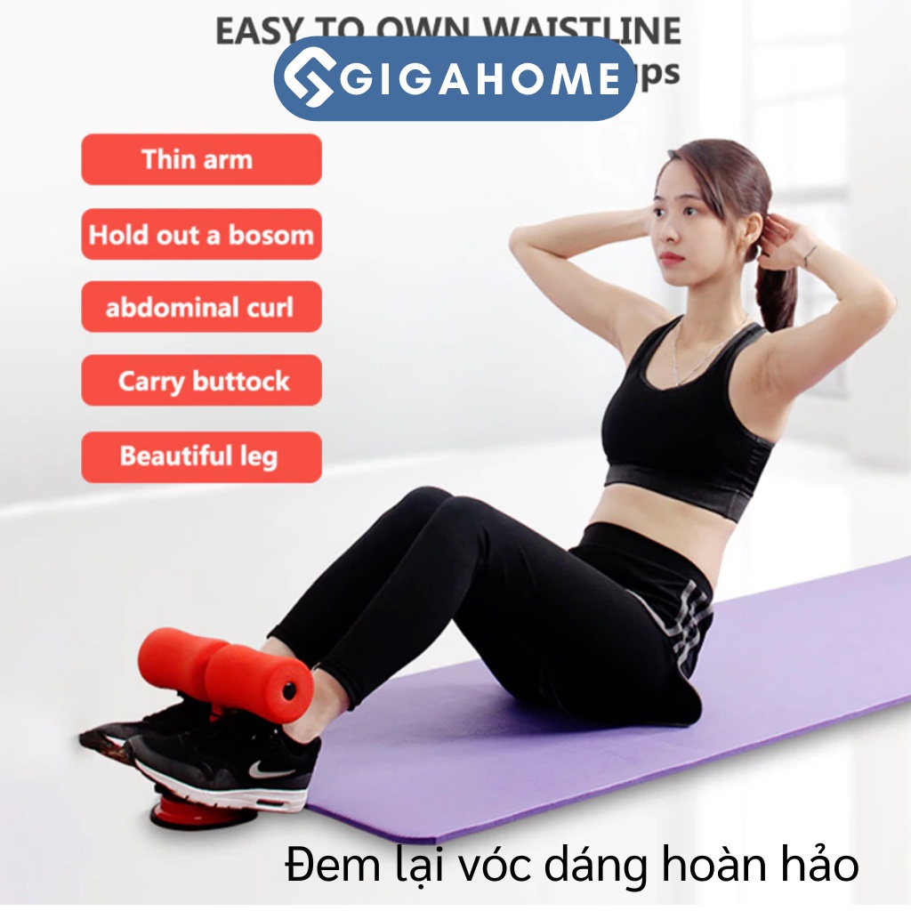 Dụng Cụ Tập Cơ Bụng, Eo Gym Tại Nhà GIGAHOME Có Đế Hút Chân Không Cho Nam Và Nữ 7045