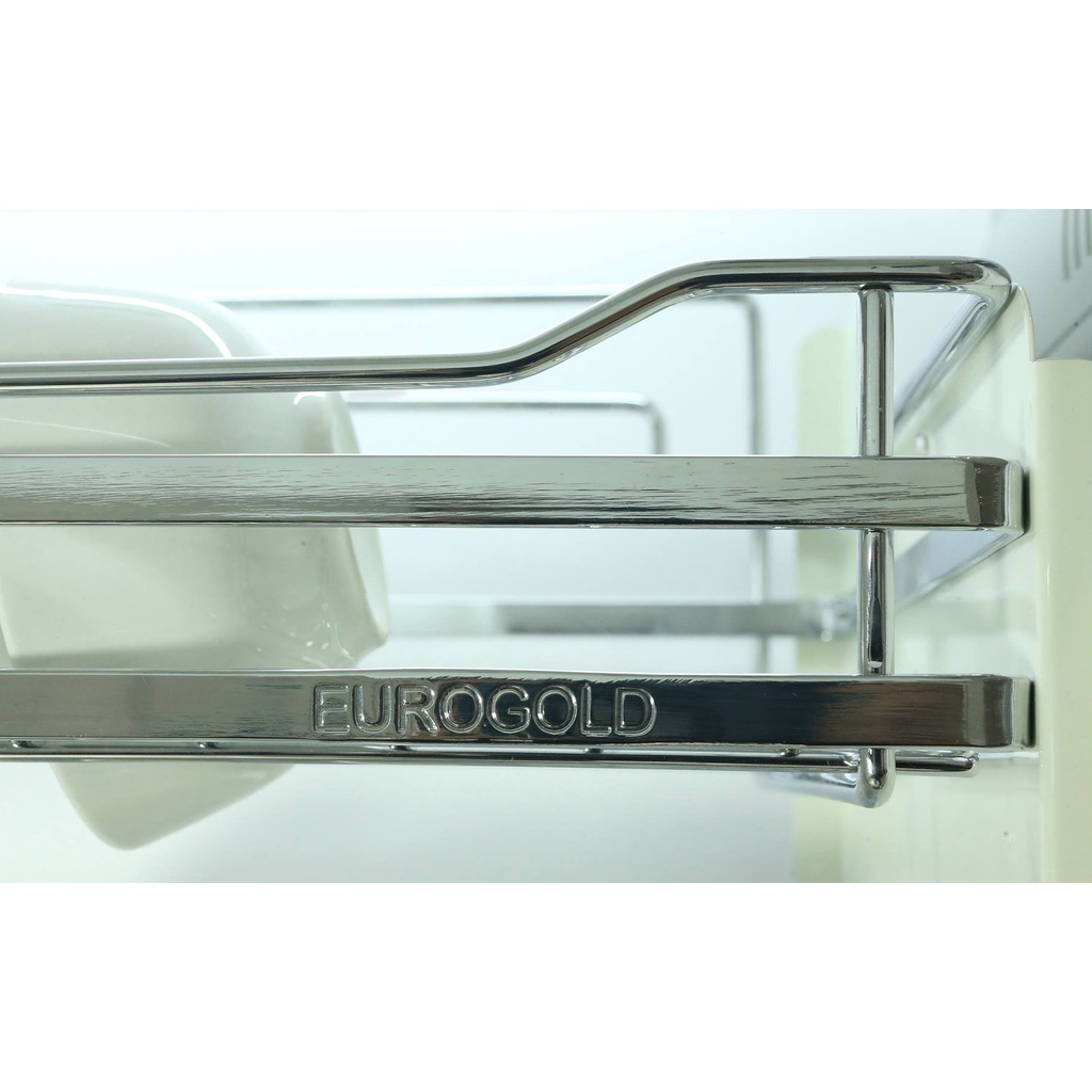 Kệ bát đĩa nâng hạ EUROGOLD Inox 304, Giá bát nâng hạ tủ trên, Phụ kiện tủ bếp