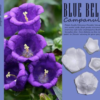 Blue Bell Hoa chuông Khuôn cắt khuôn vân silicone hoa đất hoa đường
