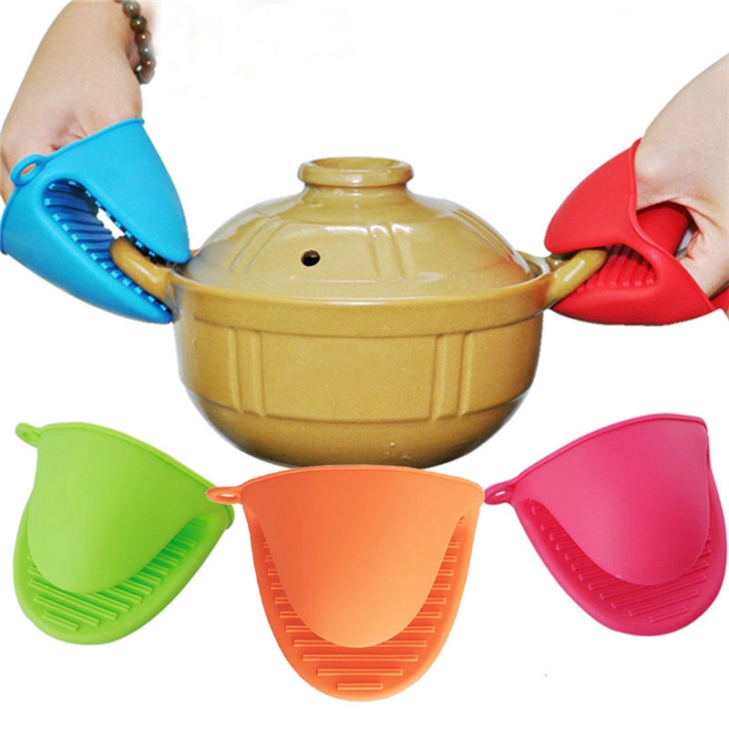 Set 2 Găng Tay Silicone Nhấc Nồi Chống Bỏng Tiện Dụng