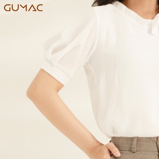 Áo cổ nơ tay phồng AA899 GUMAC