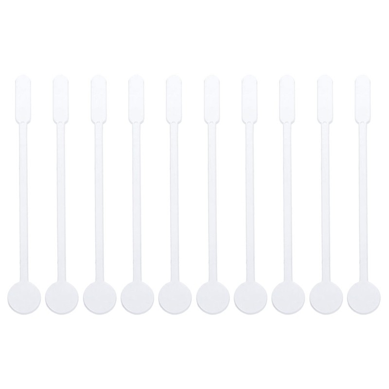 Set 10 Que Nhựa Trong Suốt Trộn Mỹ Phẩm Tái Sử Dụng Tiện Lợi