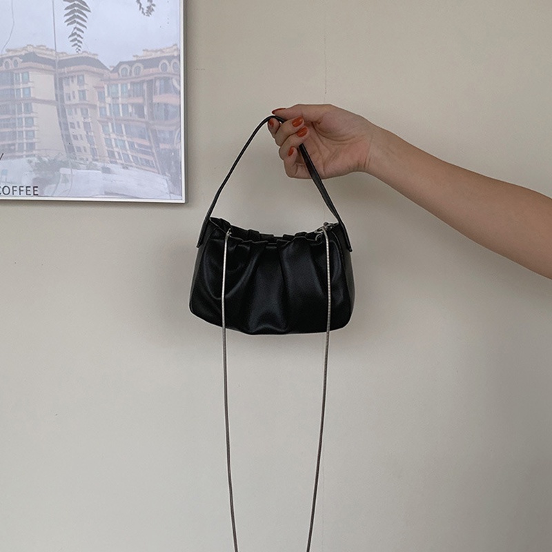 Túi đeo vai IELGY thiết kế kiểu đám mây màu trơn kiểu Hàn Quốc xinh xắn