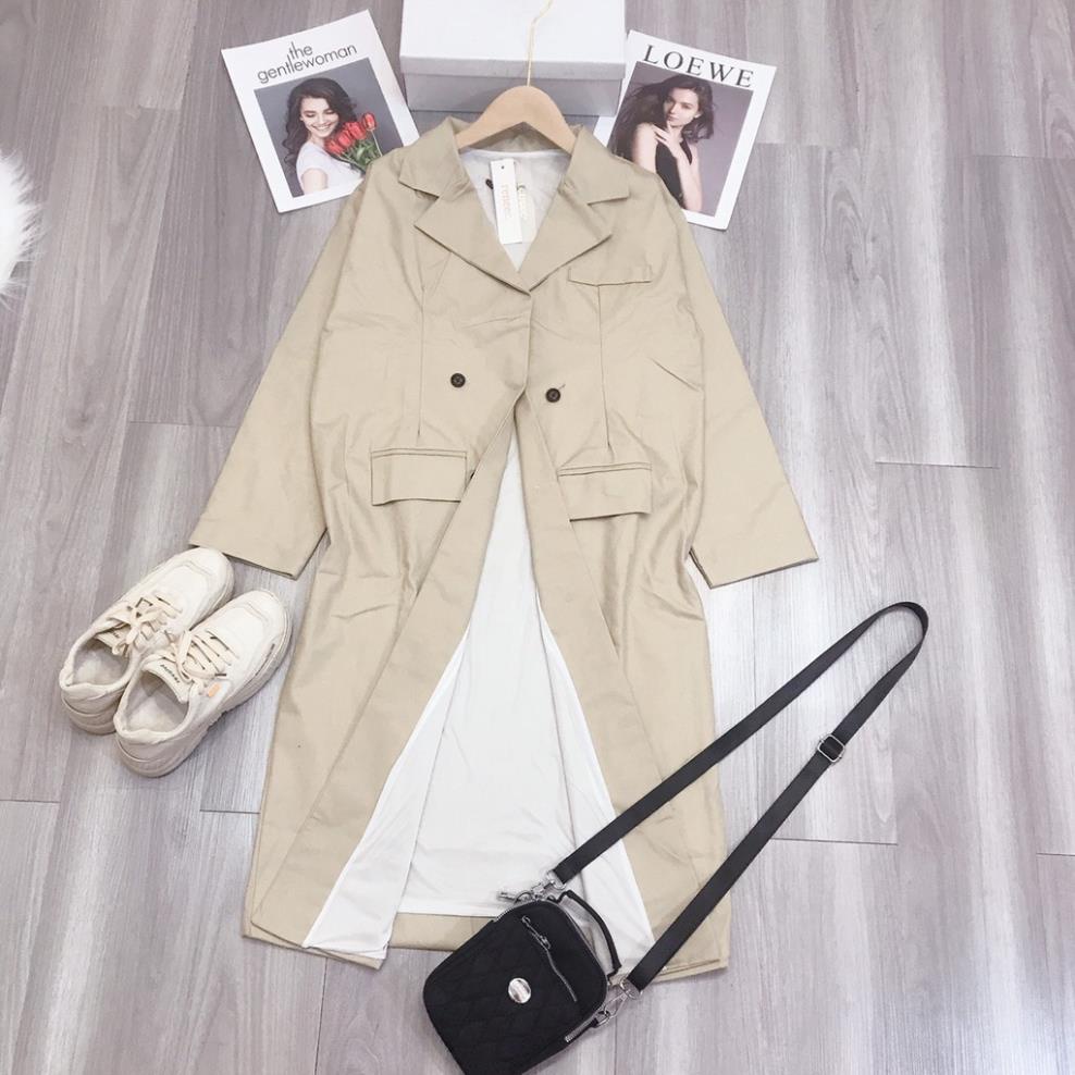 Áo Khoác Mangto Nữ Màu Be Dáng Dài  Jenny | BigBuy360 - bigbuy360.vn