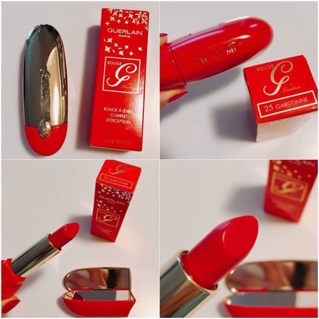 Son Guerlain Rouge vỏ đỏ,son màu đỏ tươi #25 Garconne