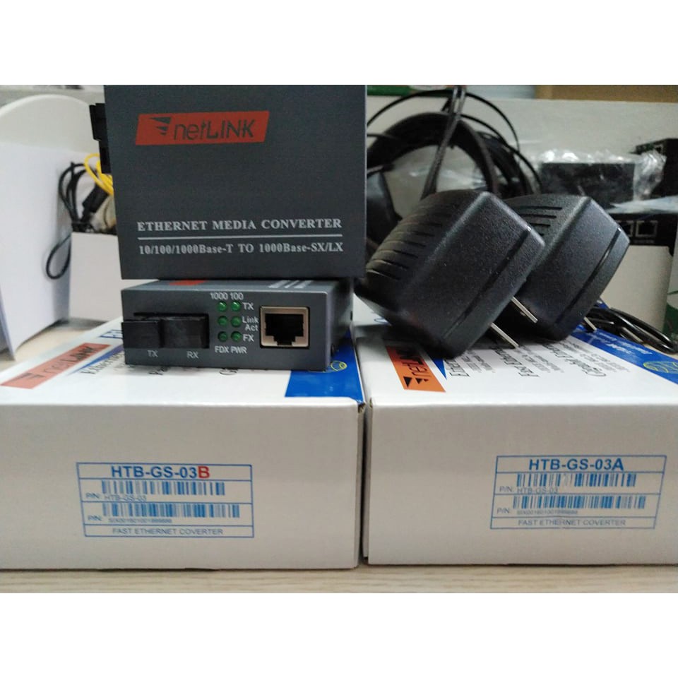 Cặp converter quang 1000M  Netlink GS-03 (1Gbs)