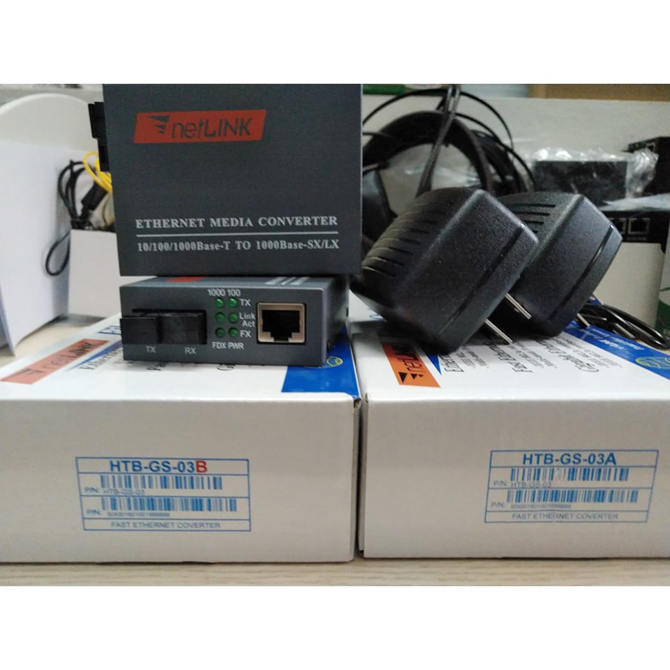 Cặp converter quang 1000M  Netlink GS-03