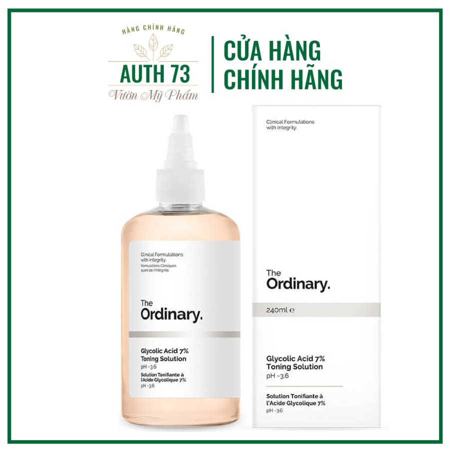 Sẵn - Có Bill - Sỉ] Toner tẩy da chết 240ml Glycolic Acid 7% Toning Solution | The Ordinary Toner