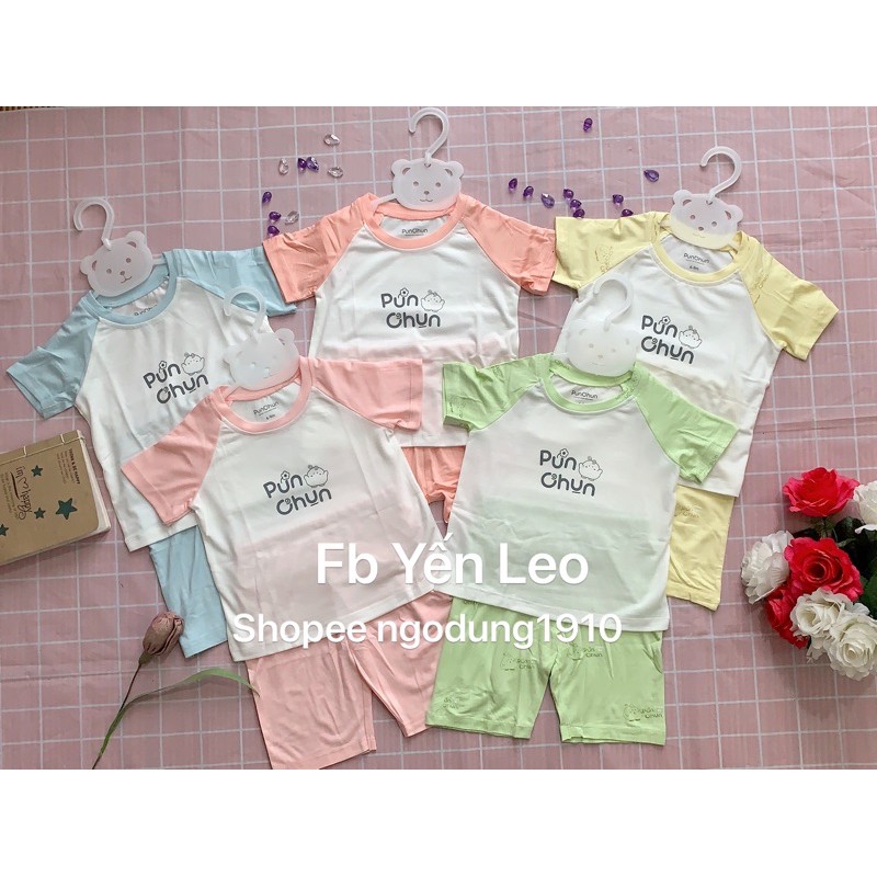Bộ PunChun Raglan bé trai bé gái 3m-6mđến 4,5y
