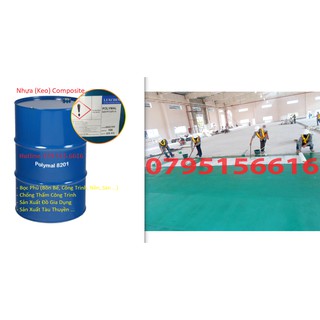 Keo Polyester Resin – Nhựa Composite 1Kg + Sợi Thủy Tinh 1m2 + Chất Đóng Rắn Nhựa – Combo