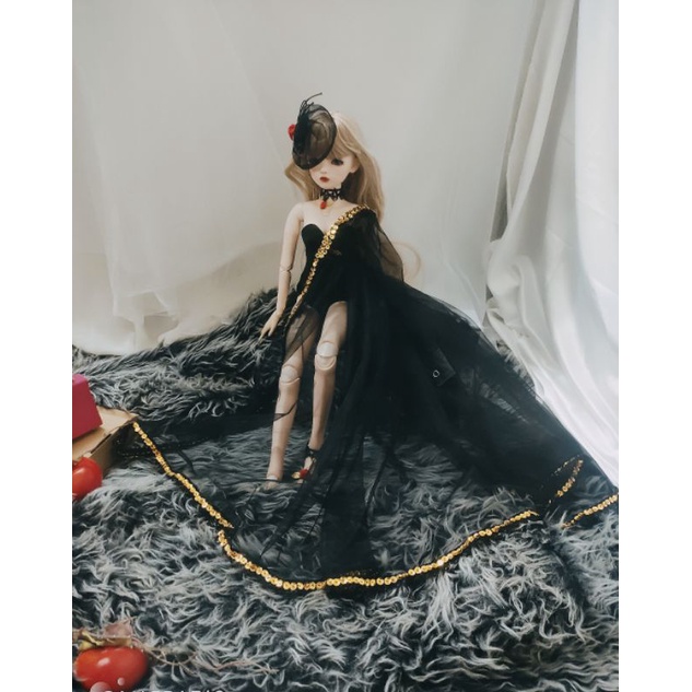 Set quần áo, váy đầm, body suit, áo choàng búp bê BJD 1/3