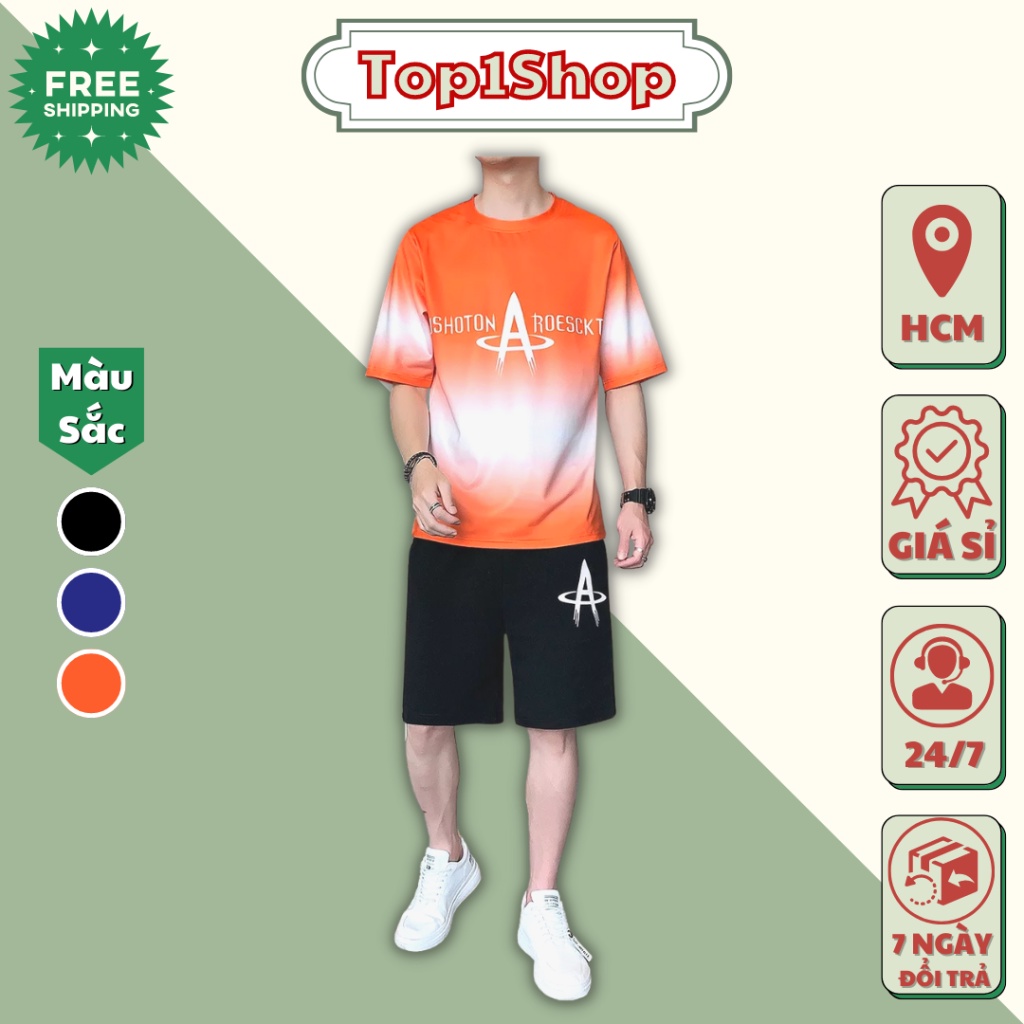 Đồ Bộ nam A loang màu chất thun lạnh cao cấp