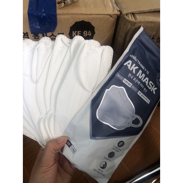 KHẨU TRANG AK MASK KF94  - 4D SIÊU CHỐNG BỤI MỊN PM 3.0, VI KHUẨN_HÀNG CHÍNH HÃNG