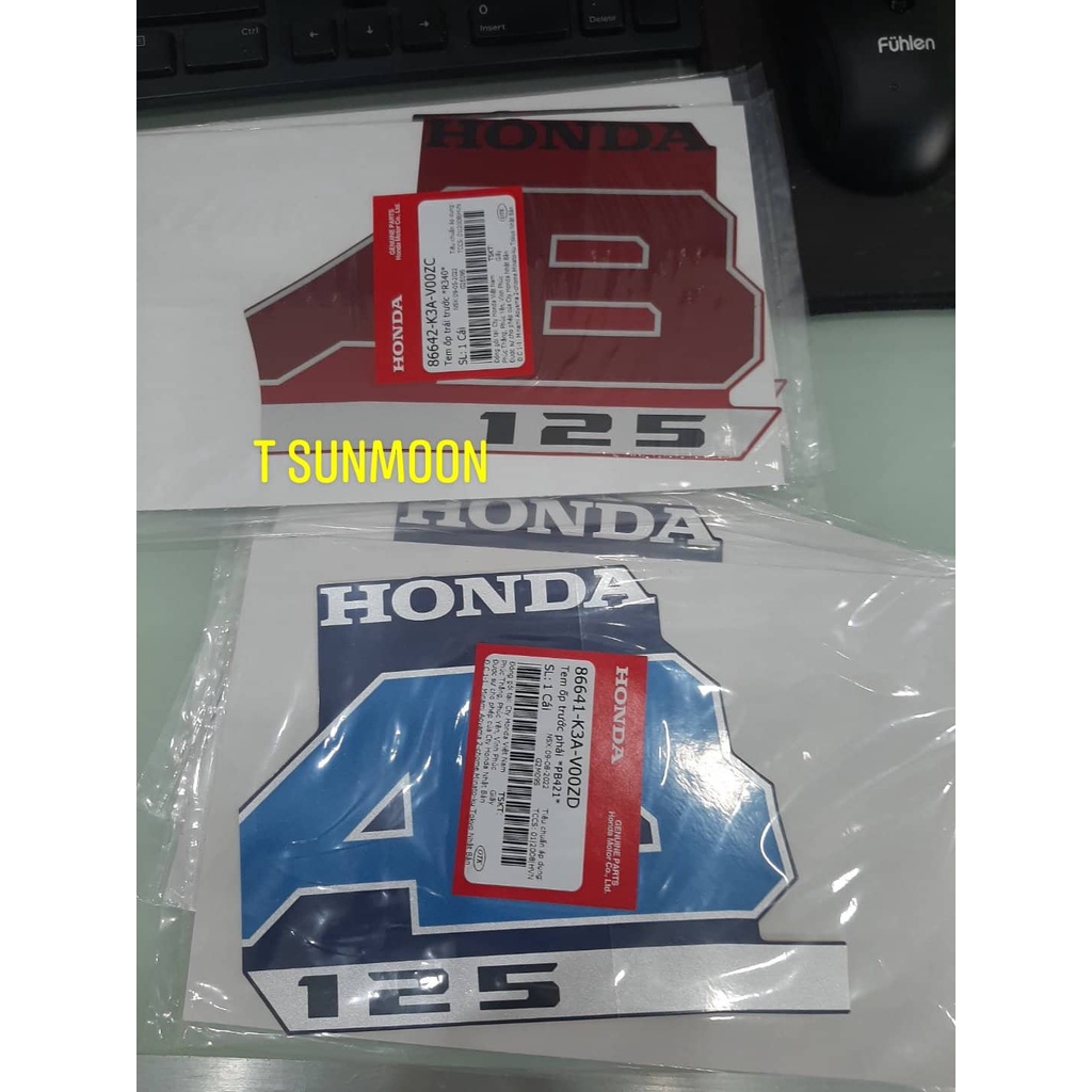 tem yếm tem ốp trước ab 125 2022 2023 honda