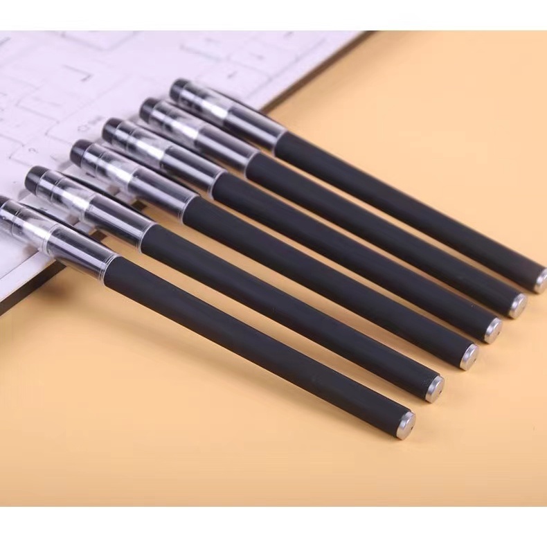 Bút Bi Mực Gel Nhám Ngòi 0.5mm Màu Đen/Đỏ/Xanh Dương Dùng Trong Văn Phòng