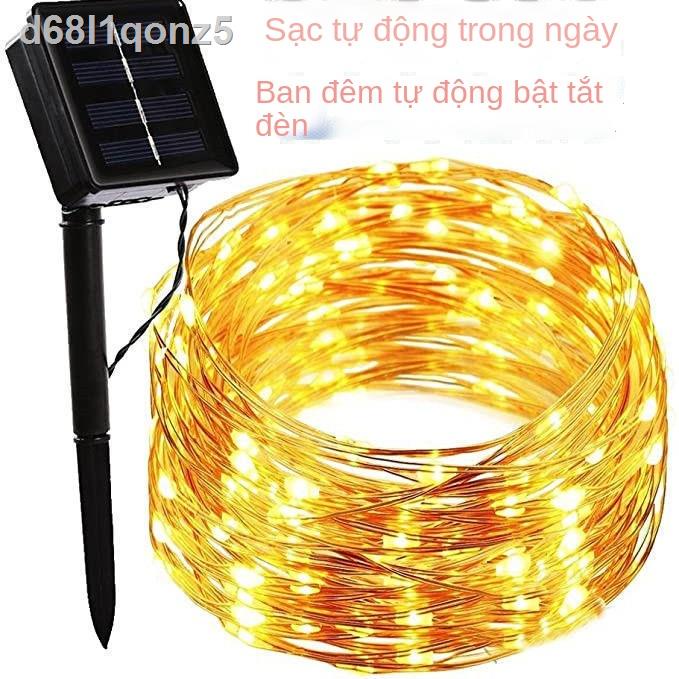 ( rẻ mà chất lượng)▧Đèn LED năng lượng mặt trời lồng ngoài Màu sắc không thấm nước Dây đồng ánh sáng Sân vườn Cảnh quan