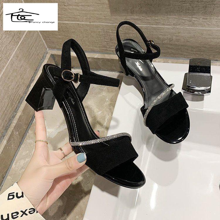 Giày Sandal Cao Gót Đế Dày Thời Trang Mùa Hè Cho Nữ