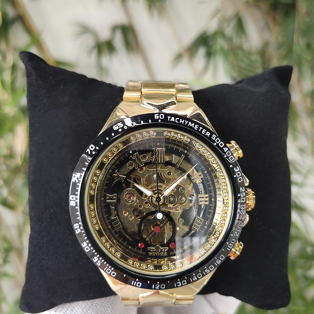 Đồng hồ Cơ Nam Winner TM432 Winner, Dây thép không rỉ, Full hộp, chống nước, chống xước, Thẻ bảo hành 3 năm | BigBuy360 - bigbuy360.vn