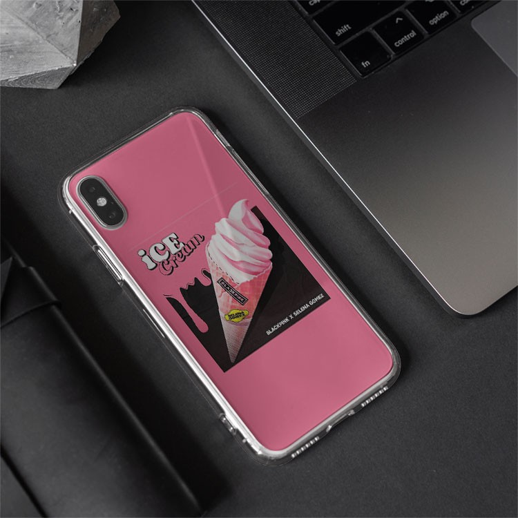 Ốp lưng Blackpink ice cream 12 BLACKPINK and Selena GOMEZ cho Iphone 5 6 7 8 Plus 11 12 Pro Max X Xr HQUPOD01064