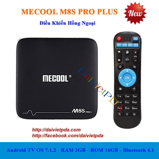  MECOOL M8S PRO+ Android TV OS TV Điều Khiển Hồng Ngoại - RAM 2GB ROM 16GB