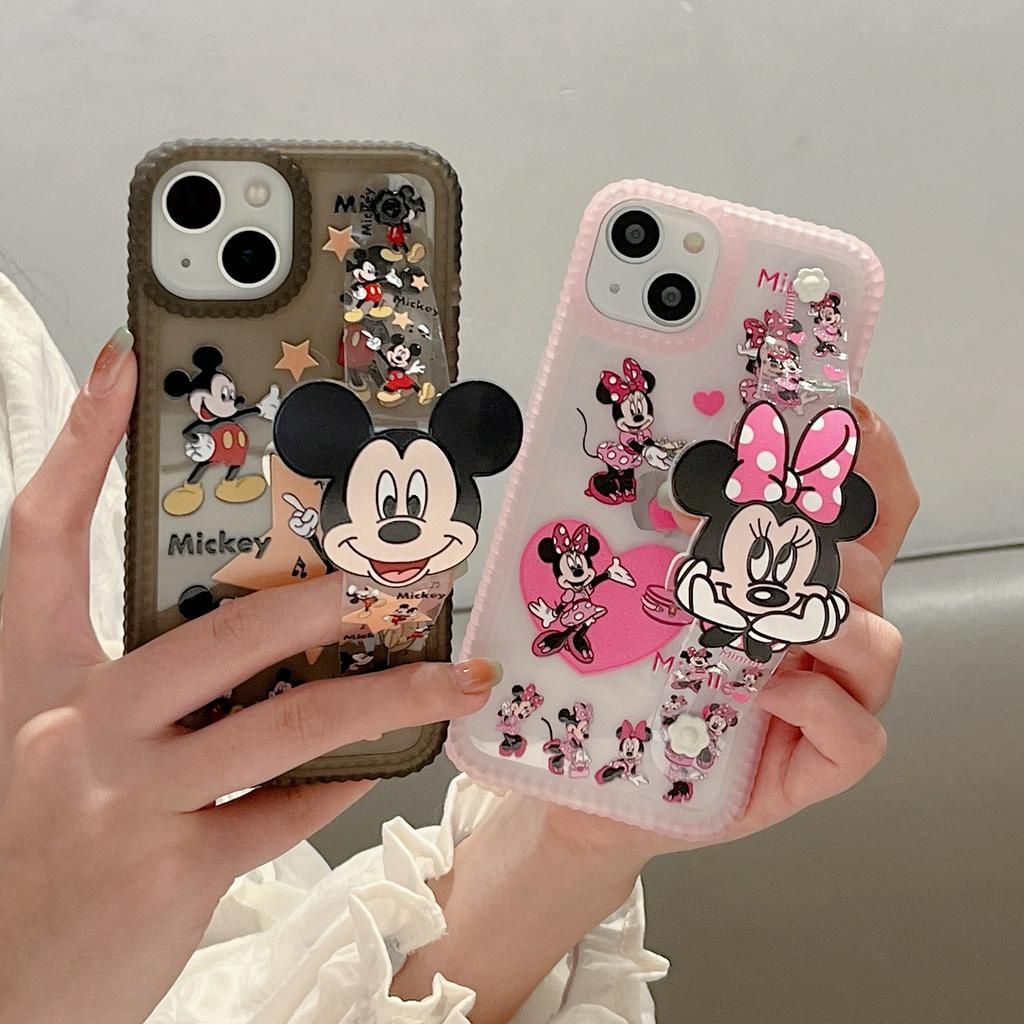 Ốp Lưng ChốNg SốC HìNh ChuộT Mickey Và Minnie Cho iPhone 14Promax 14Pro 14 13Promax 13Pro 13 12 11