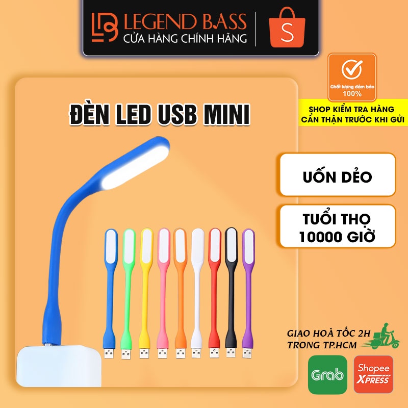 Đèn Led Dẻo Mini Cổng USB Tiện Lợi, Đèn Led USB Siêu Sáng Cho Đọc Sách, Học Bài, Cắm Laptop (Giao Màu Ngẫu Nhiên)