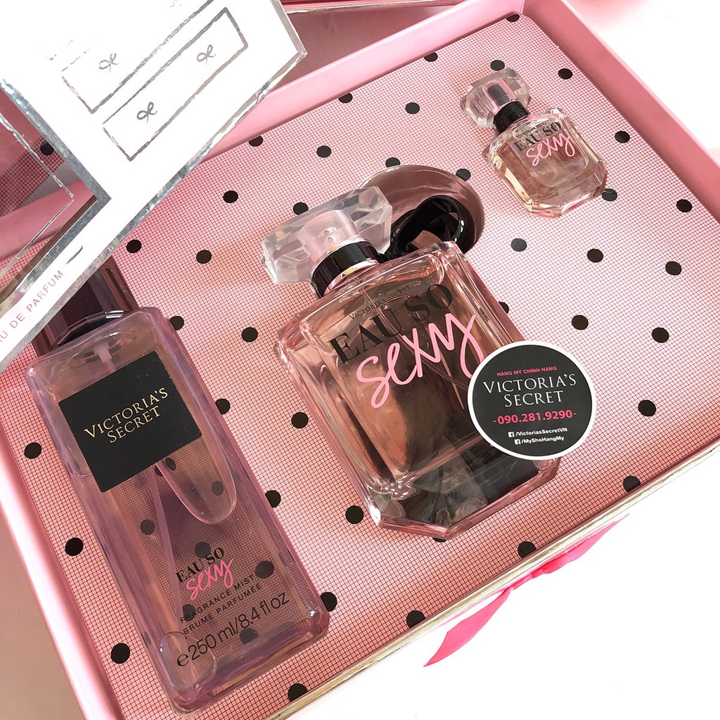 [Bộ 100ml tách sét không hộp] Bộ 100ml Nước hoa Eau So Sexy - Quà tặng sang trọng và đẳng cấp đến từ thương hiệu VS USA | Thế Giới Skin Care
