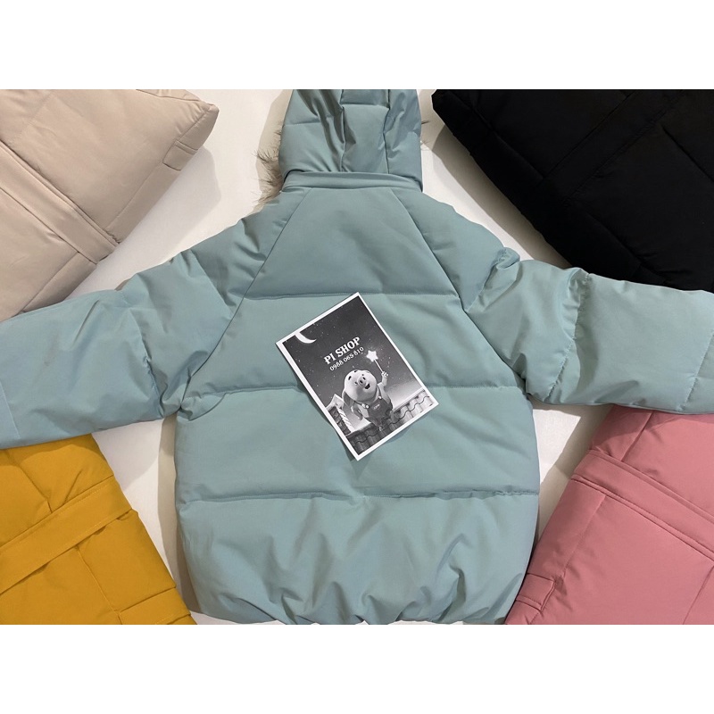 Áo phao nữ có mũ quảng châu🌨PISHOP🌨 Áo khoác nữ 3 lớp siêu nhẹ | BigBuy360 - bigbuy360.vn