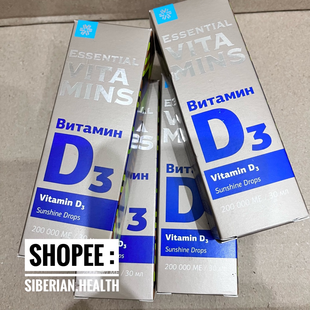 Vitamin D3 - Siberian Wellness - Tăng chiều cao, khớp xương mềm dẻo, xương chắc khỏe