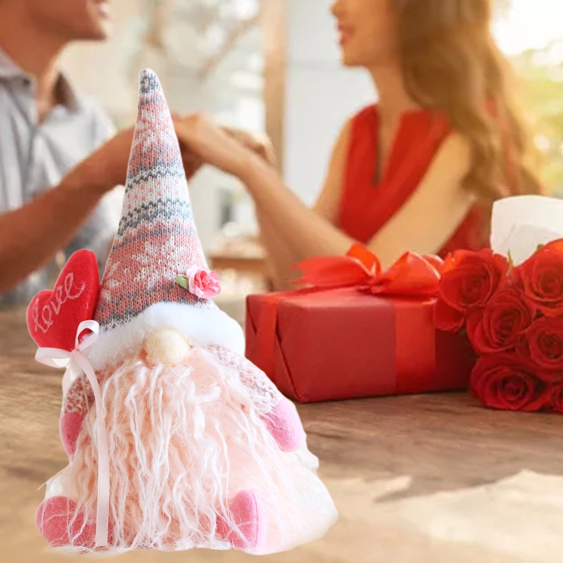 Mô Hình Nhân Vật Gnome Rose Heart Scandinavian Tomte Elf