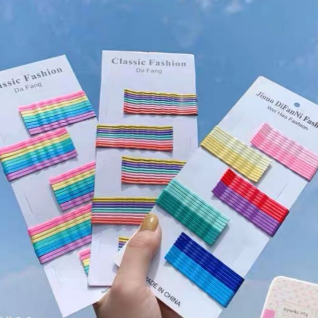 Sét 1 đôi Kẹp tăm - kẹp xước nhiều màu