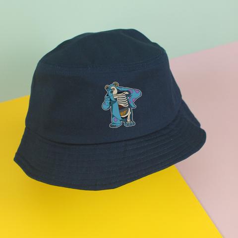 Nón bucket siêu xinh của chodole loại mũ unisex cho nam và nữ in hình độc đáo Half Skeleton - Monster Inc