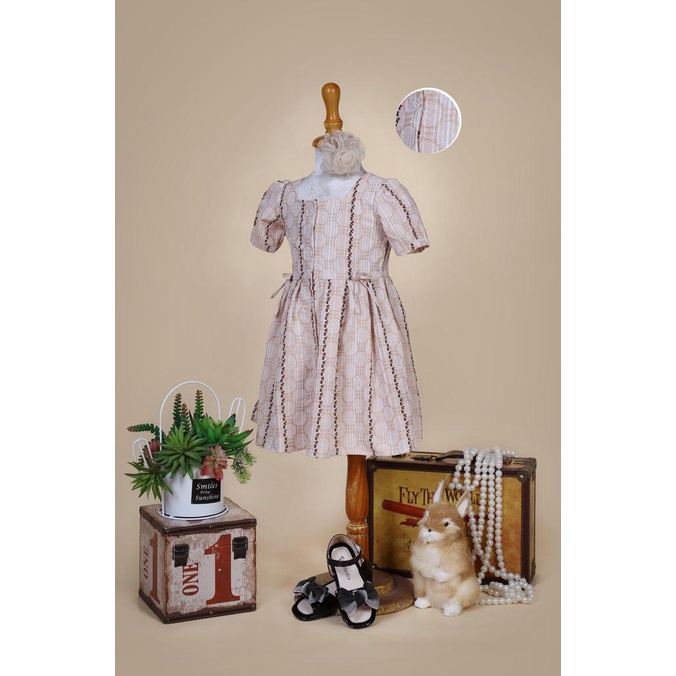 Váy litibaby cho bé gái thô đũi cổ vuông size 2/7
