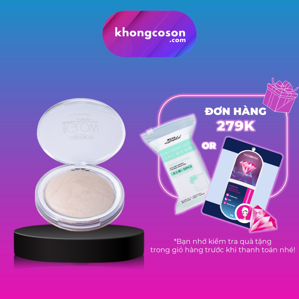 Phấn Highlight Catrice Tạo Khối Và Bắt Sáng High Glow Mineral Highlighting Powder Màu 010 Light Infusion - Khongcoson