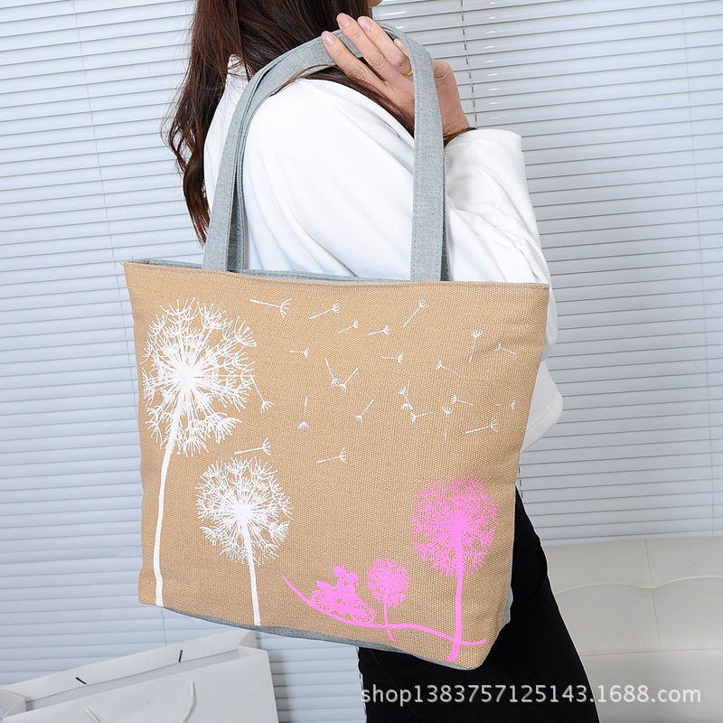 Túi vải tote nữ đeo vai kẹp nách hot , túi xách nữ đeo chéo hàn quốc vải canvas in hình thổ ẩm đi học đi chơi -TVN04